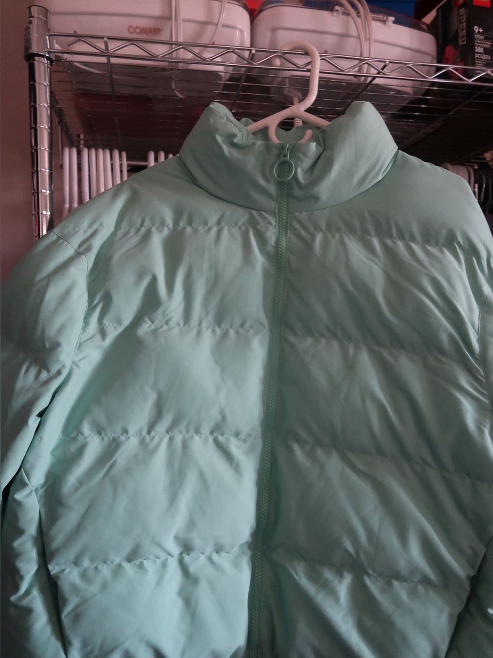 Gymshark Mint Green Puffer Jacket